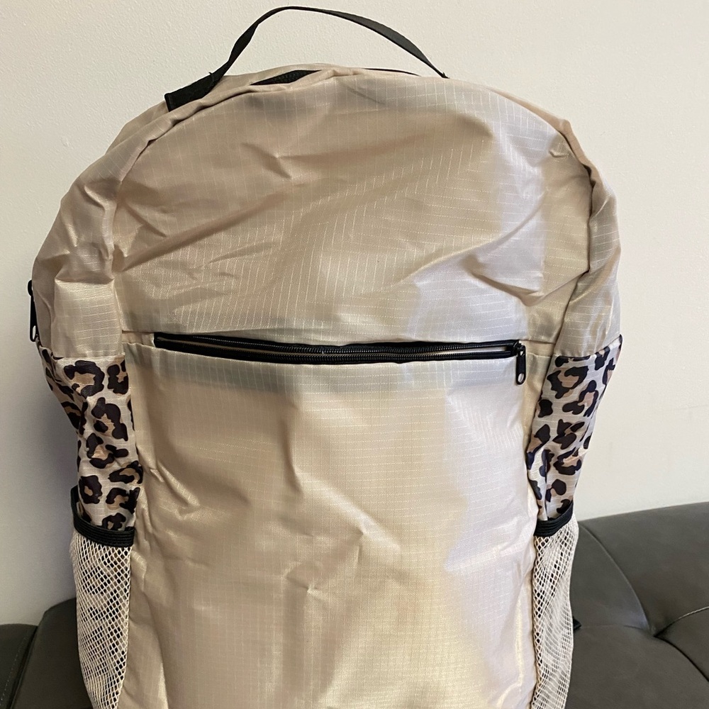 Nylon backpack.